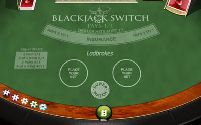 Blackjack Switch Interface