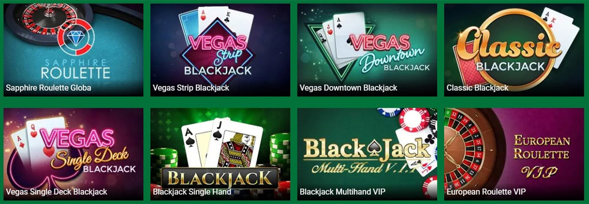 CasinoLuck Roulette, Blackjack & Andre Bordspil