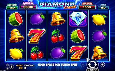 Diamond Strike spillemaskinen på JackpotBets danske online casino