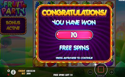 Fruit Party Slot Gratis Spins