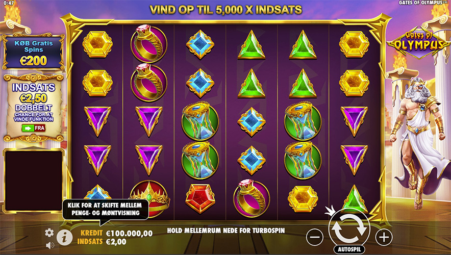 Gates of Olympus spil online gratis