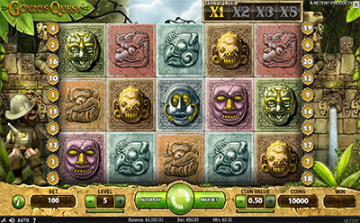 Gonzo´s Quest spilleautomaten på Expekts danske onlinekasino