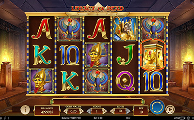 Legacy of Dead Slot hos KnightSlots Danske Online Casino