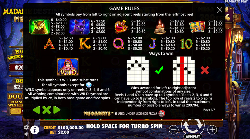 Fordele og Ulemper ved Madame Destiny Megaways Slot Spil