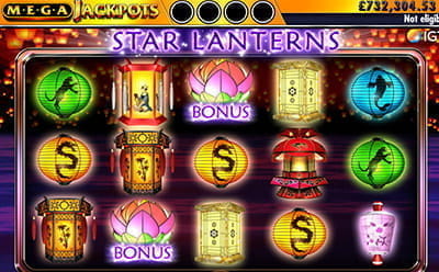 Megajackpots Star Lanterns igt slot grosvenor