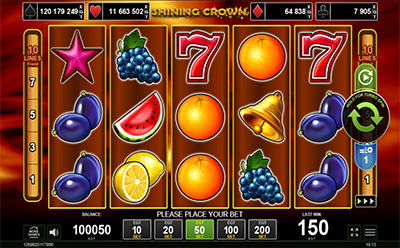 Shining Crown Slot hos SlotsMagics danske online casino