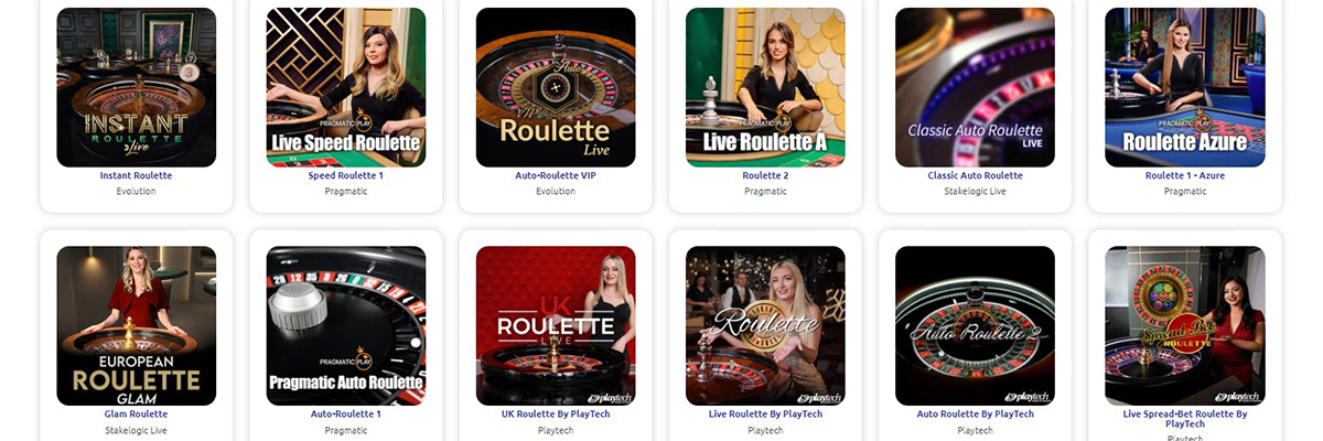SlotStars Roulette, Blackjack & Andre Bordspil