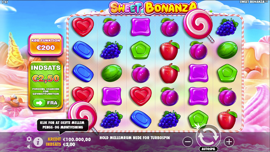 Sweet Bonanza spil online gratis