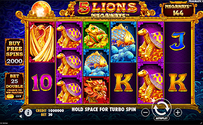 5 Lions Slot Spil Hos Betinia Dansk Online Casino