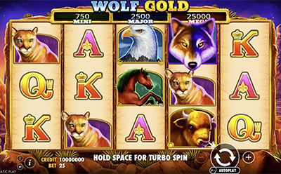 Wolf Gold Slot spillemaskinen på Luna Casinos online casino.